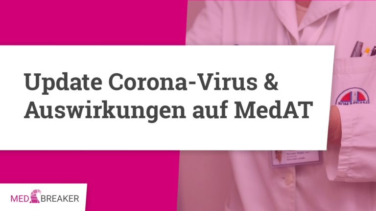 Update zum COVID-19/Corona-Virus und dessen Auswirkungen auf den MedAT